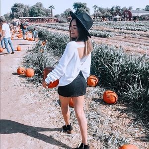 Express white sweater